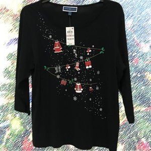 Adorable Embellishments - Holiday T Plus Size 1X